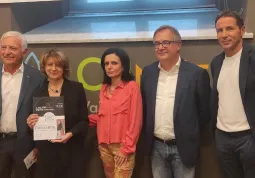 La presentazione nella sede dell'Atl di Cuneo con il sindaco Marco Gallo, il presidente Mauro Bernardi e i curatori della mostra
